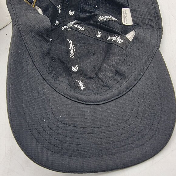 Cleveland Golf Black Adjustable Baseball Hat Cap Outdoors Lightweight Breathable - Picture 8 of 10